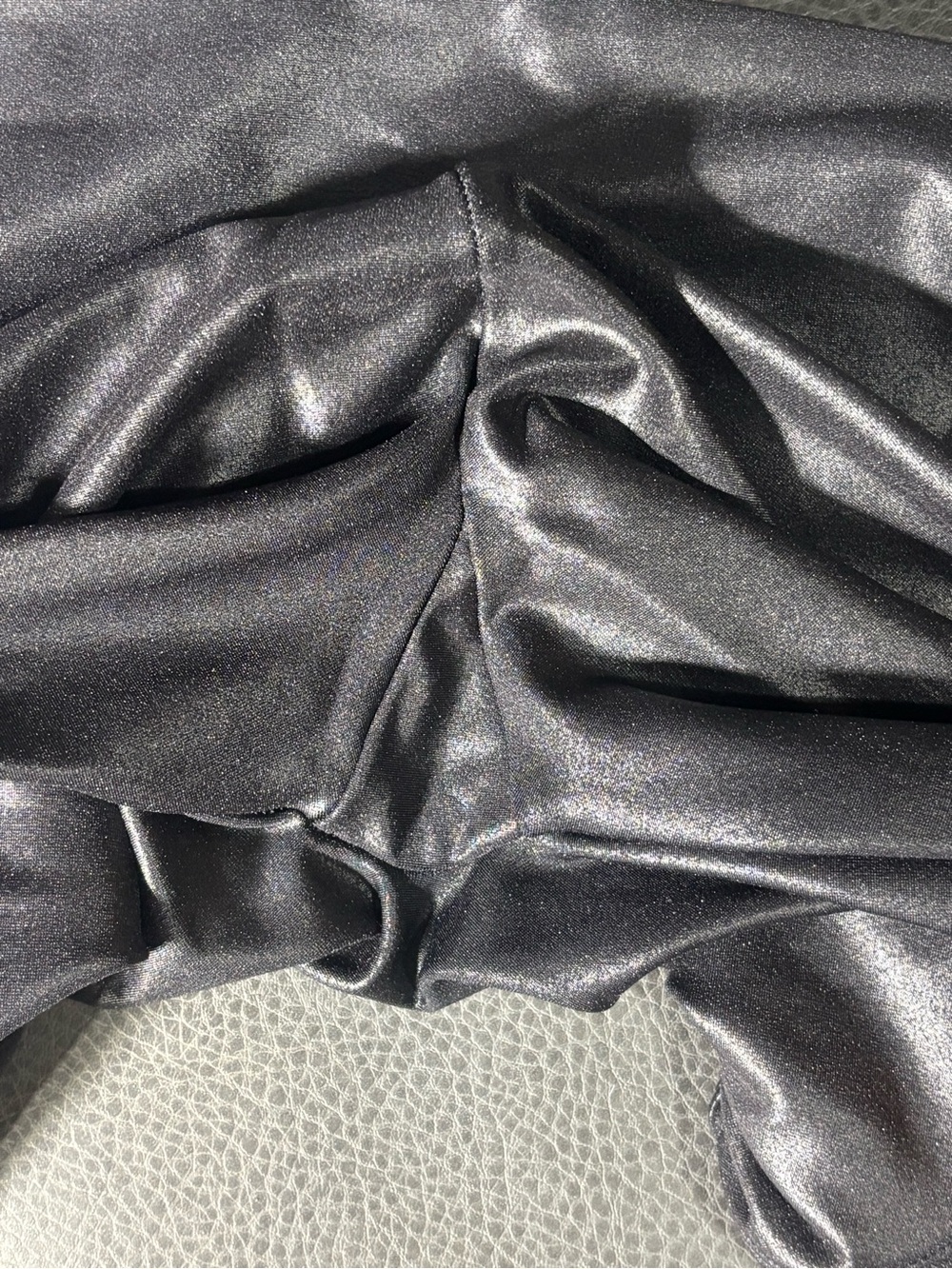 SPANX Women's Faux Leather Moto Leggings Size Small Black High Rise Shaping - Picture 5 of 7